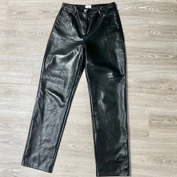 Wilfred Melina Leather Matrix Steampunk Grunge Goth Minimalist Western Pants 8 - Picture 5 of 9